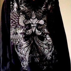 Oversize Y2K Black Design shirt Women Streetwear Vintage Long Sleeve Loose Shirt